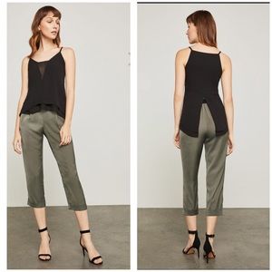 BCBGMAXAZRIA Lyssa Asymmetrical-Hem Tank in Black